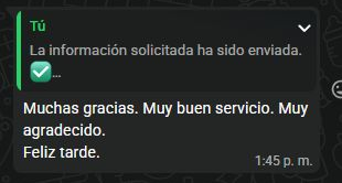 Captura original anonimizada de un comentario recibido por WhatsApp; la transcripción está disponible en esta tarjeta.