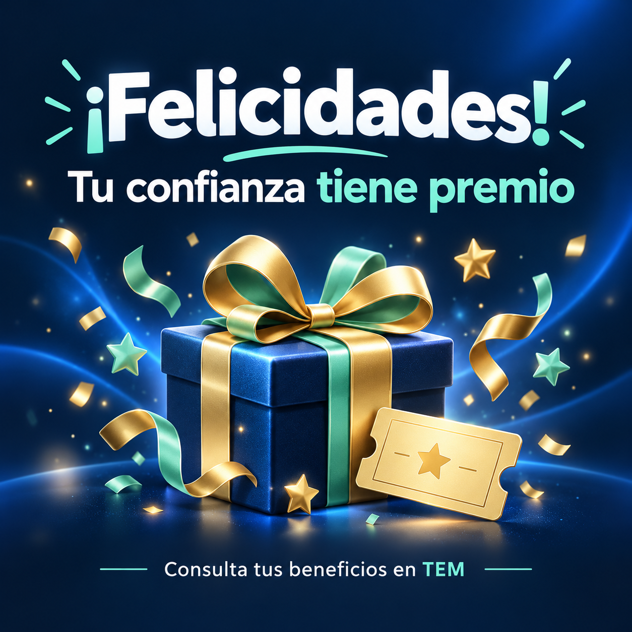Celebración por premio de fidelidad TEM